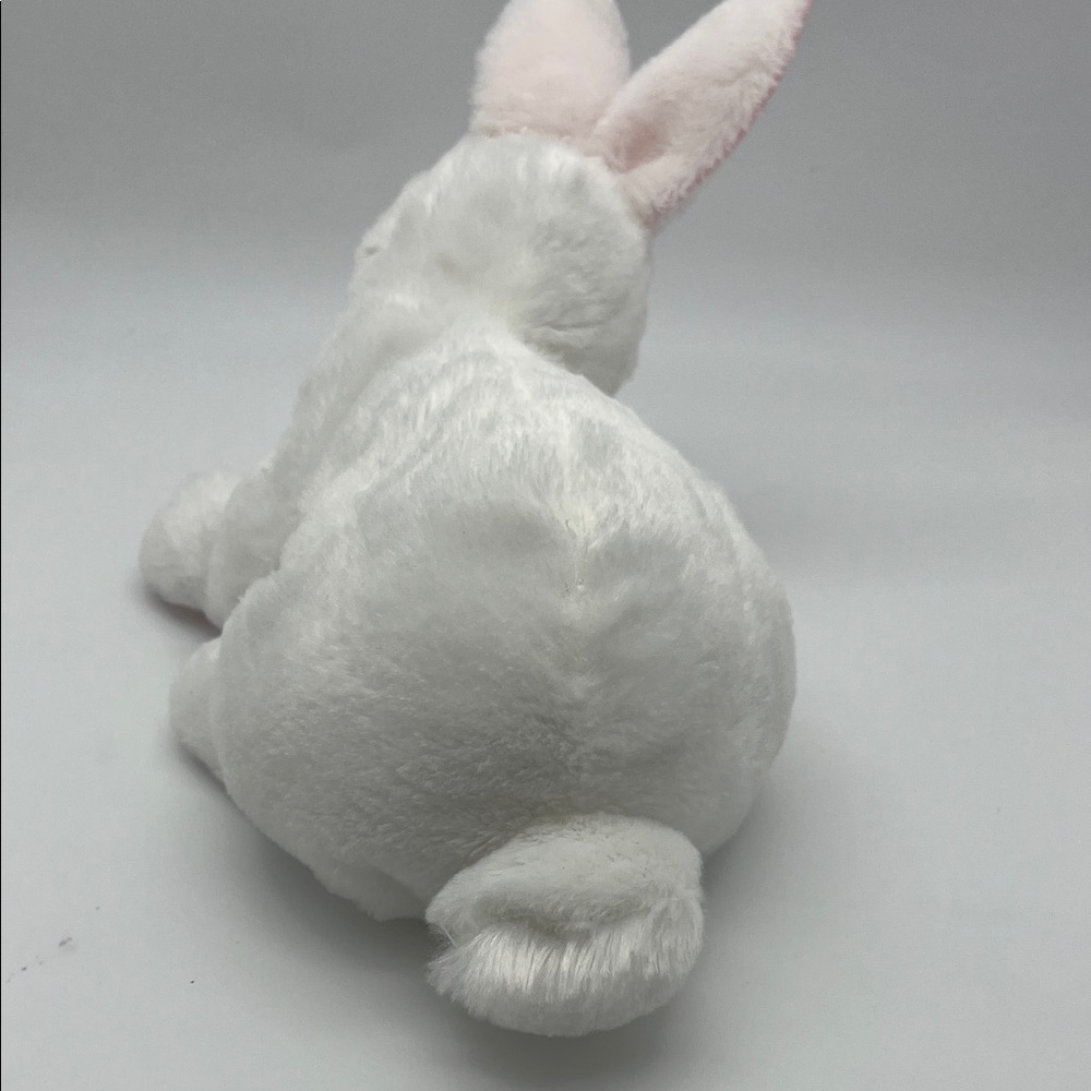 White Realistic Bunny Plush - Picture 4 of 5